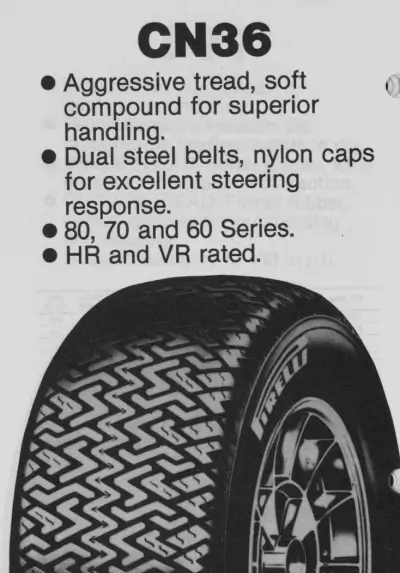PIRELLI CINTURATO CN36 Advert
